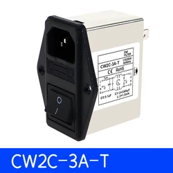 Power Filter 3A 6A 10A CW2B-T CW2C-T For Communication Equipment For Lighting Equipment For Mechanical Equipment