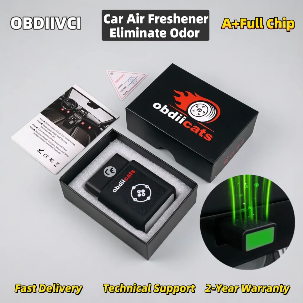 OBDIIVCI HOT Unique OB-FL Car Air Freshener Eliminate Odor Generating Ozone Negative Ions Get Clean and Fresh Air into Your Car