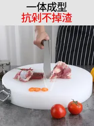 Food Grade Antibacterial and Mildew Proof Thick Solid PE Plastic Kitchen Cutting Board Commercial Meat Chopping Block