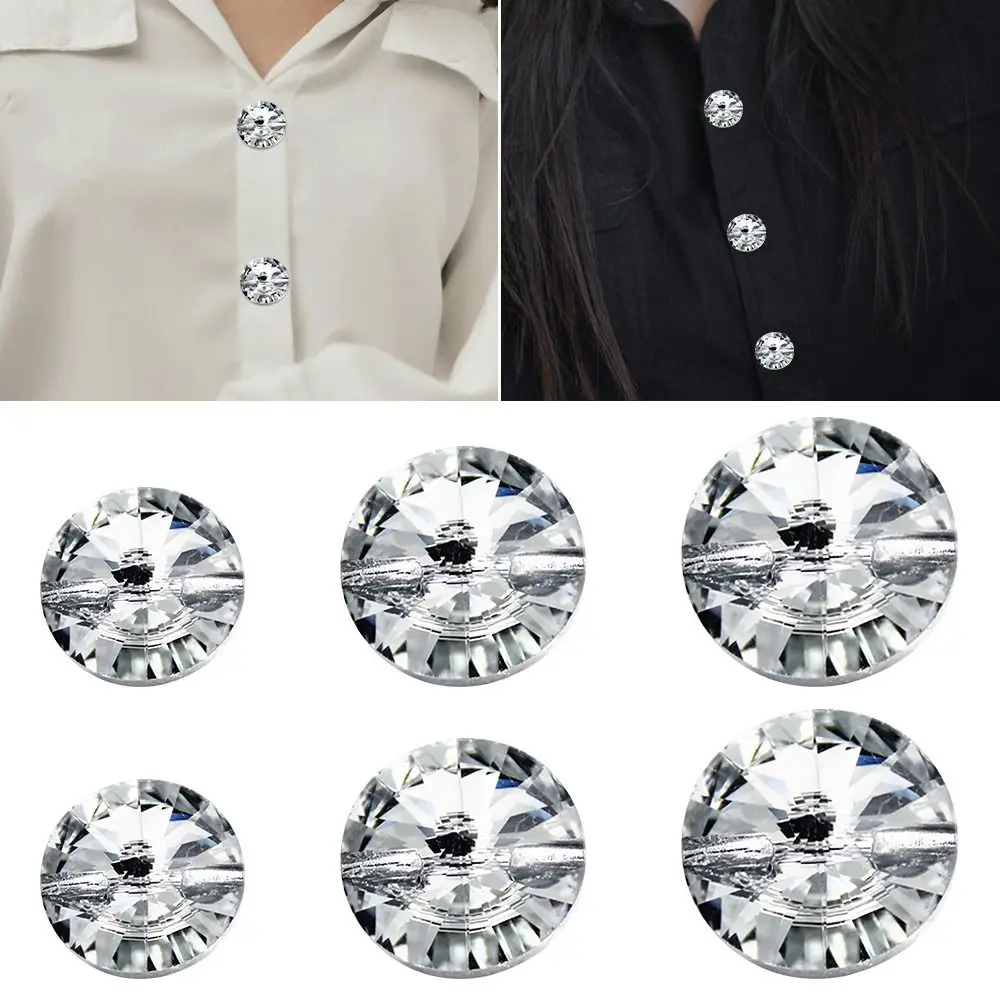 50Pcs Acrylic Rhinestone Buttons DIY Clothing Sewing Button Crystal Buttons For Clothing Sofa Craft Sewing Accessories