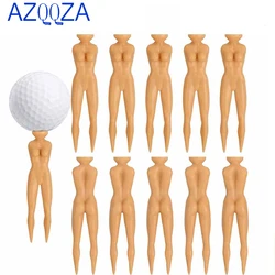 Pacote de 20 camisetas de golfe de plástico nude, para treinamento de golfe, feminino