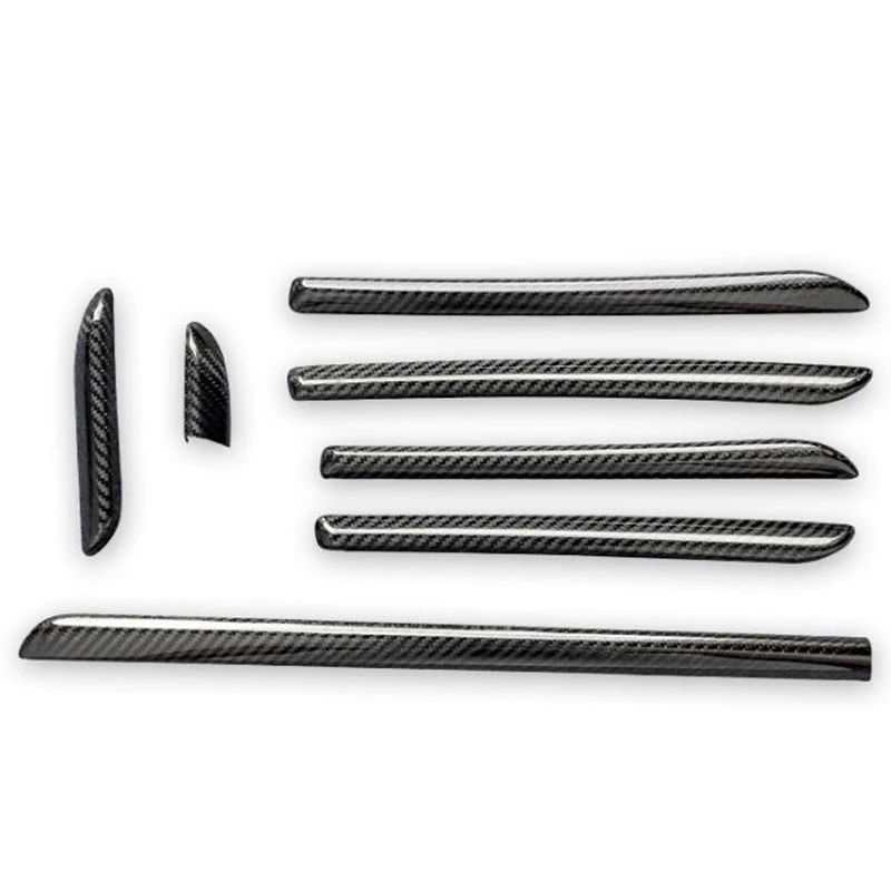 

Carbon Fiber Interior Console Door Panel Strips Cover Trim for A3 S3 RS3