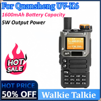 New Walkie Talkie for Quansheng UV-K6 5W Air Band Radio Tyep C Charge UHF VHF DTMF FM Scrambler NOAA Frequency Two Way CB Radio