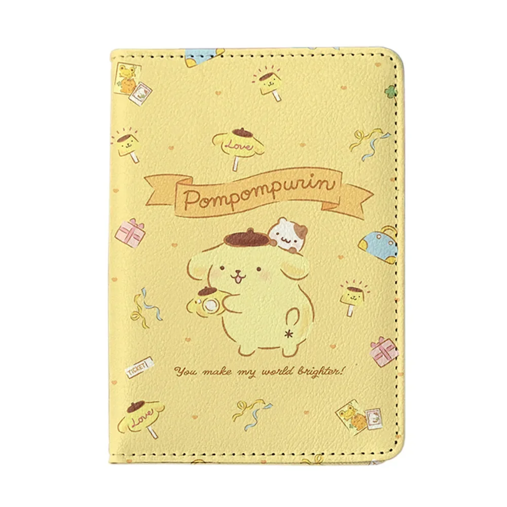 Sanrio Olá Kitty Titular do cartão do passaporte, Kuromi Melody Saco De Armazenamento, Documento do cartão bancário, Titular do passaporte de viagem, Presente no exterior