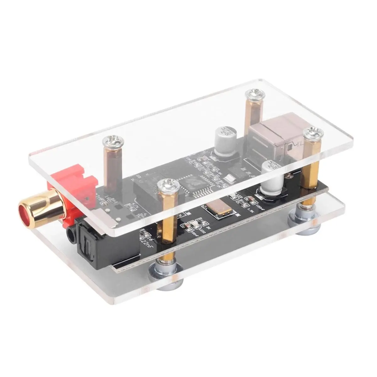 DT75BG Digital Sound Card SPDIF to Optical Coaxial Converter USB DC 5V Audio Decoder Original Code Conversion Output