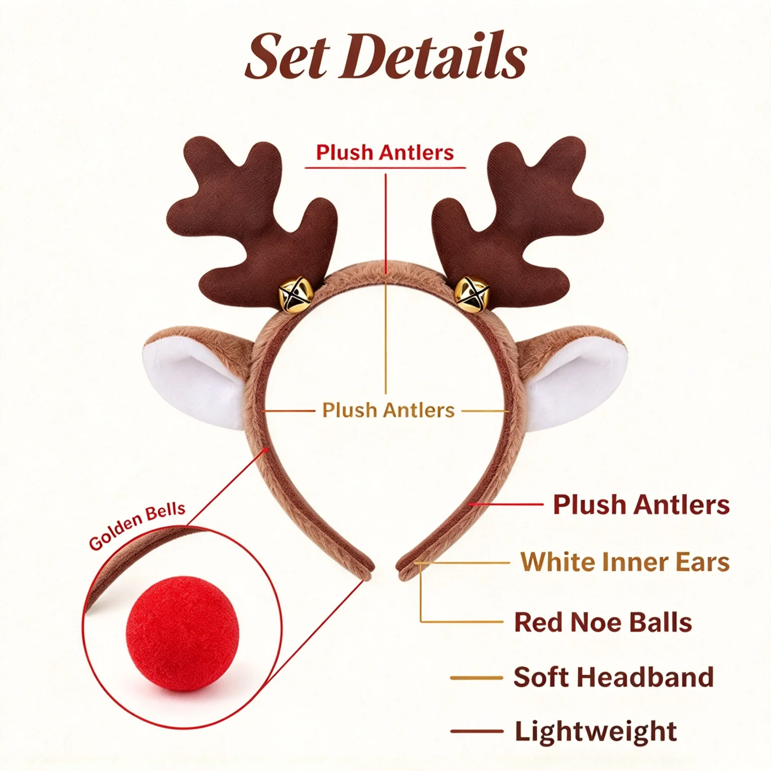 Cerchietto con corna di renna  - Reindeer Antlers Headband recensione e prezzo