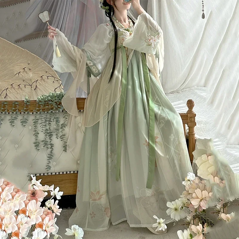 

Traditional Women Song Dynasty Hanfu Dress Ancient Chinese Style Tang Dynasty Fairy Cosplay Costume Ancient Hanfu Clothing