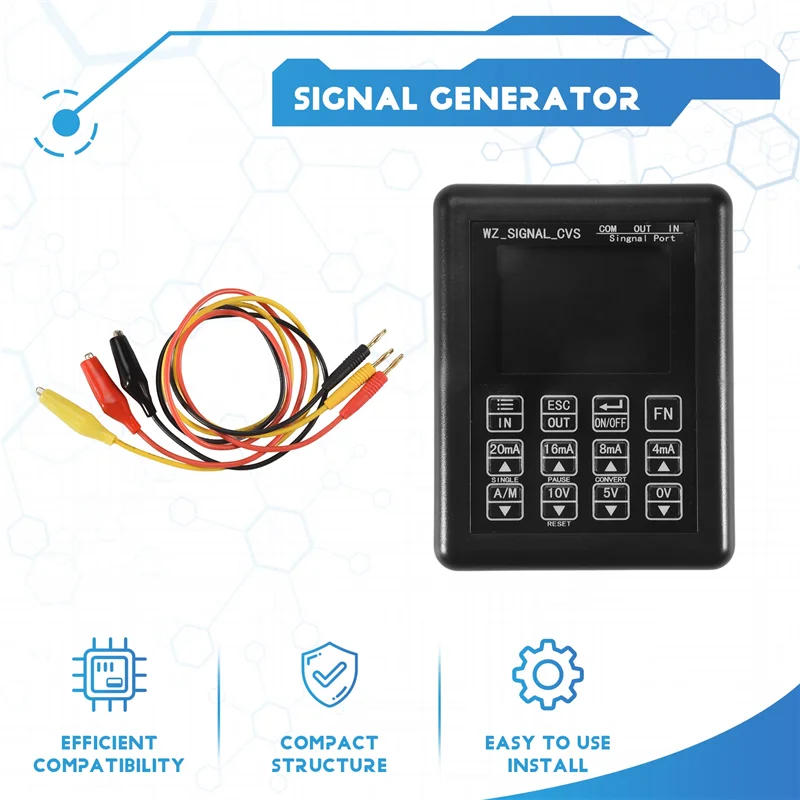 -A96Z 4-20MA 0-10V Adjustable Signal Generator Process Controlling Signal Calibrator Constant Current Source 0-20MA Simulator