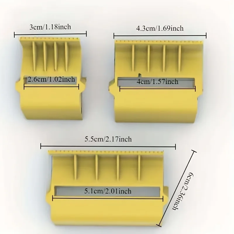 3pcs Compact Tape Dispenser Cover voor 1-Inch 1/2-Inch 2-Inch Masking Schilder Tape DIY accessoires F7888