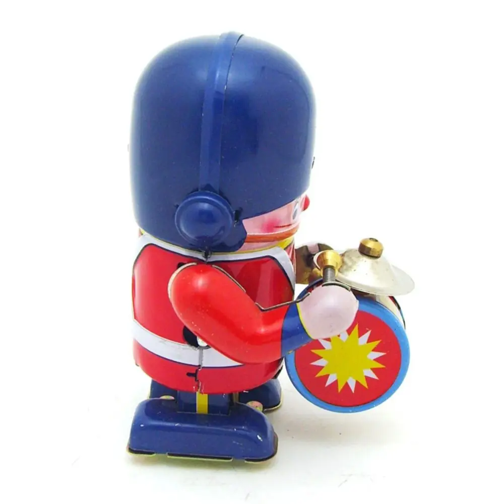 Drummen Robot Wind Up Looprobot Ijzer Metaal Retrostijl Uurwerk Lopend speelgoed Speelgoedfiguren Nostalgisch