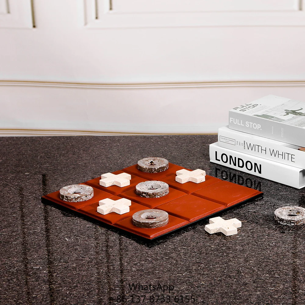 

Factory Prices Custom Modern Creative Hotel Home Decoration Chess Boards Onyx Marble Made Chessboard