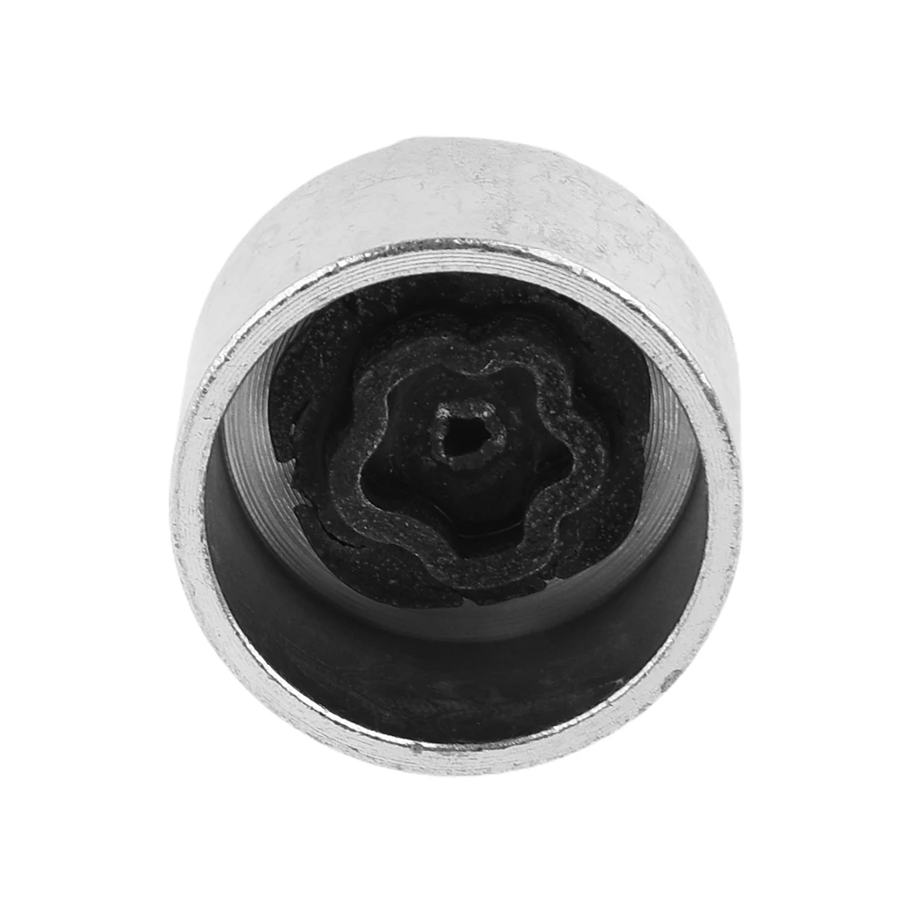 Wheel Lock Anti Theft Screw Lug Nut Bolt 46 With Removal Key Socket For BMW F12 Compatible With 7 Series F01/F02/F04