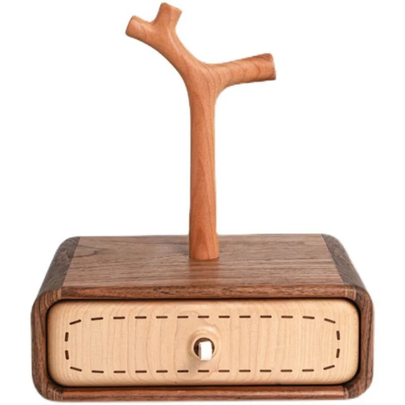 

Retro simple creative solid wood original dresser ornaments
