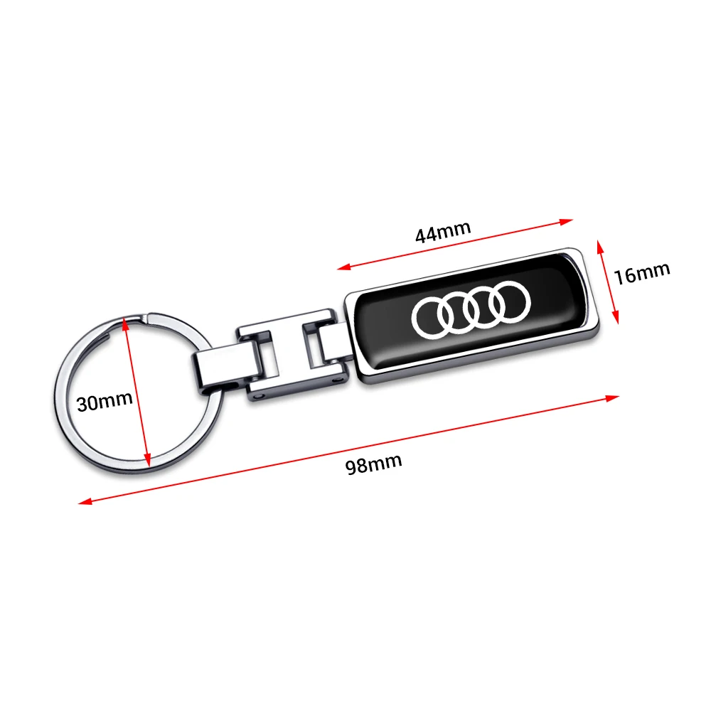 Metal Luxury Car Badges Keychain Key Chain Rings Keyring Auto Accessorie for Audi S Line A4 B8 B7 A3 8P 8V A6 C7 C6 Q5 8R Q2 Q3