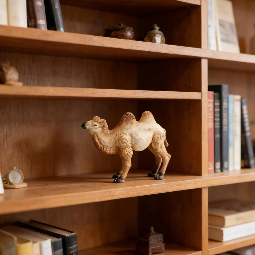 Simulation Camel Ornament Simulation Camel Figurine Miniature Desert Model Two Humped Camel Collectible Decoration Educational