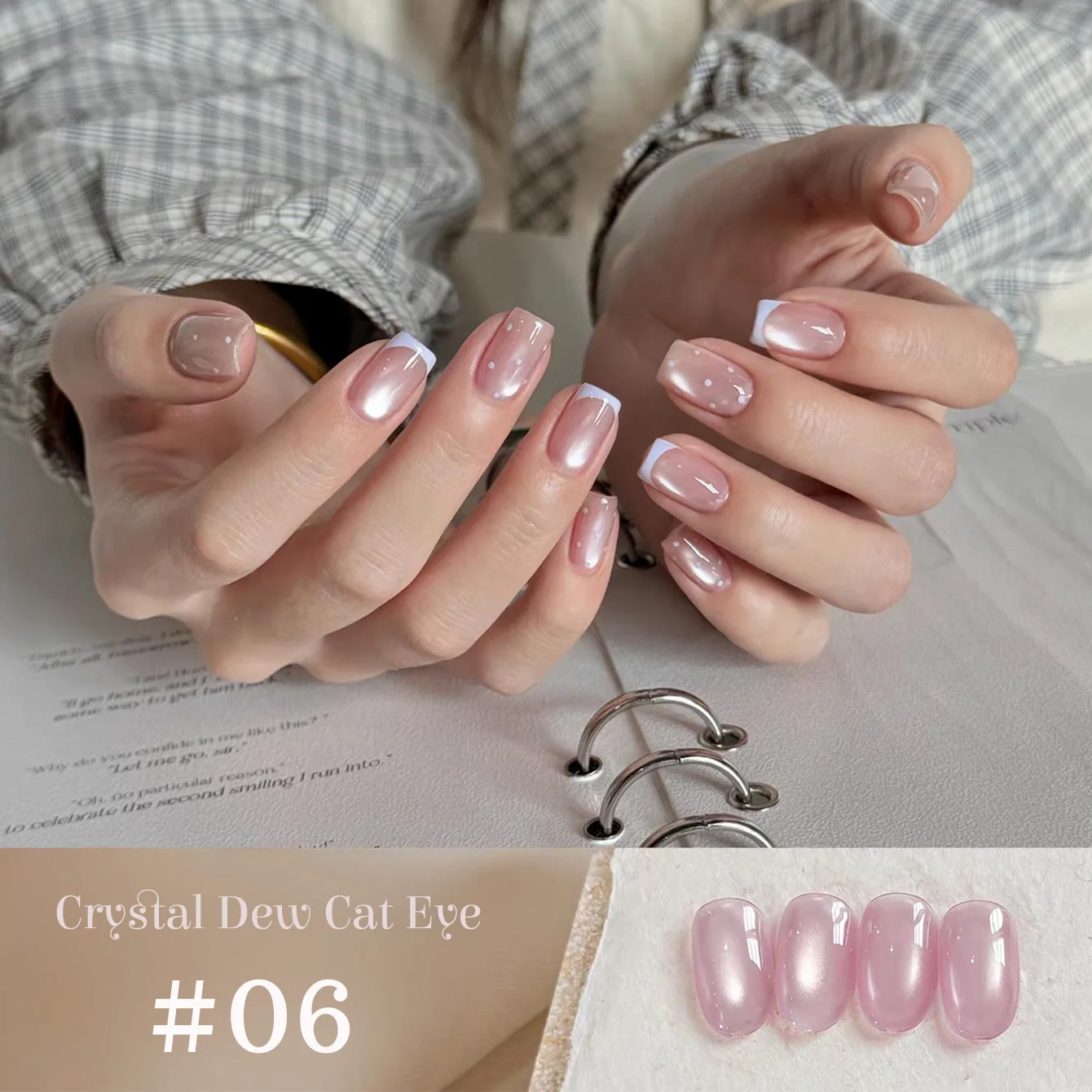 

SHAKA 1-9 шт. Прозрачный розовый гель-лак для ногтей с эффектом кошачьего глаза, весенняя новинка, мерцающие прозрачные розовые и зеленые стеклянные бусины для нейл-арта