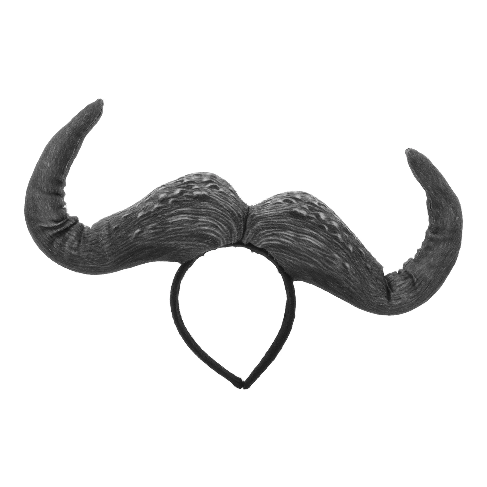 Halloween Hairband Cosplay Ox Horn Headband Bull Horn Headpiece for Party Decorations Fancy Dress Animal Costume Accessories