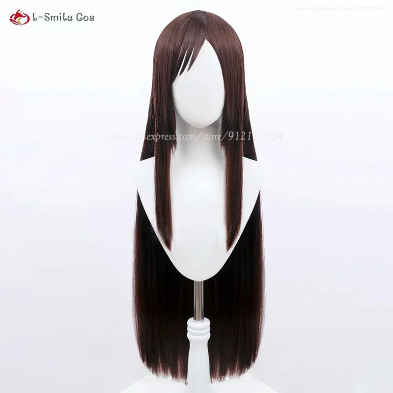 يرتدي أزياء Illy Li Zhe للبالغين شعرًا بني داكن بطول 80 سم، مناسب لحفلات الهالوين وعيد الميلاد. #3