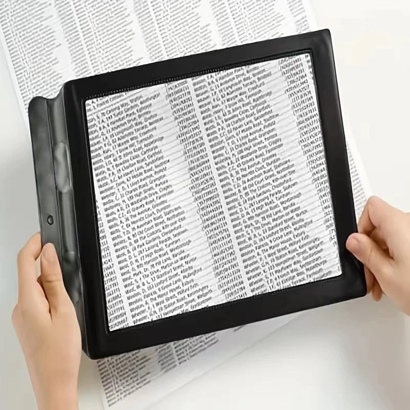 A4 size Full-page Magnifier Glass Magnifying Glass For Reading 3x Ultra-thin Page Magnifying Glass Elderly Reading Tools