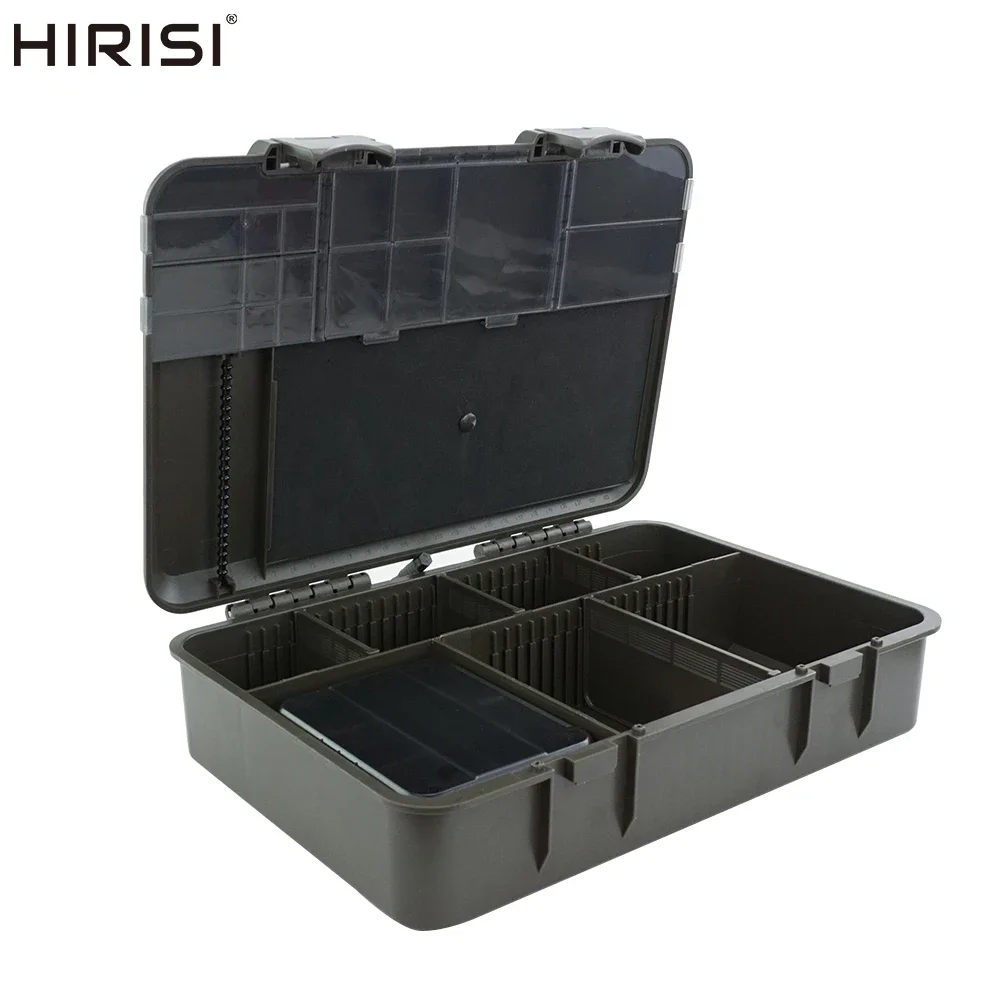 

Hirisi Carp Fishing Box Portable Multipurpose Fishing Accessories Box Compartments Fishing Box W511