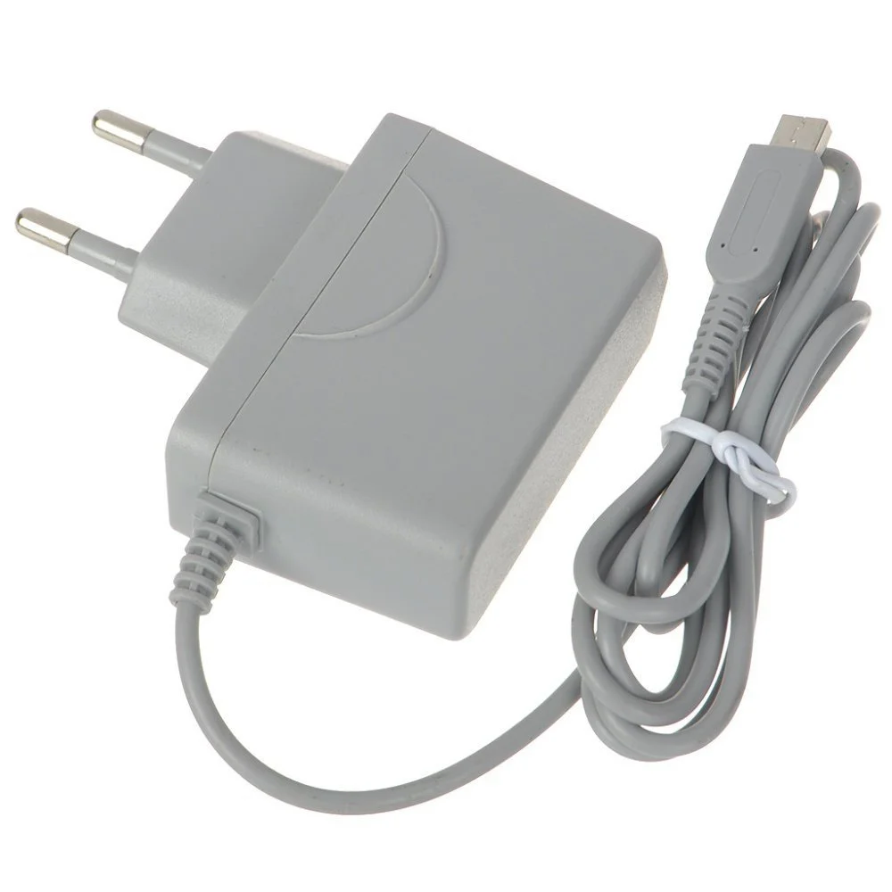 10pcs EU Plug Power Supply Charger Travel For NEW 3DS XL AC 100-240V DC 5V 50/60Hz AC Adapter For DSi DSi XL 2DS 3DS XL