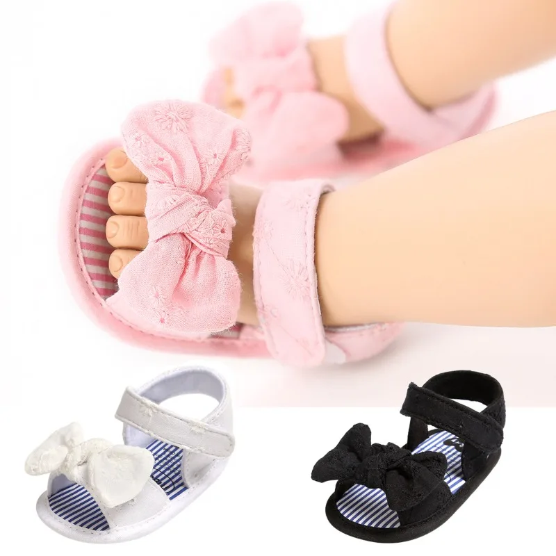 

Summer Princess Sandals For Baby Girls Cute Bear Bow Fashion Toddler Shoes Soft-soled Breathable Casual Shoes For Infant Baby