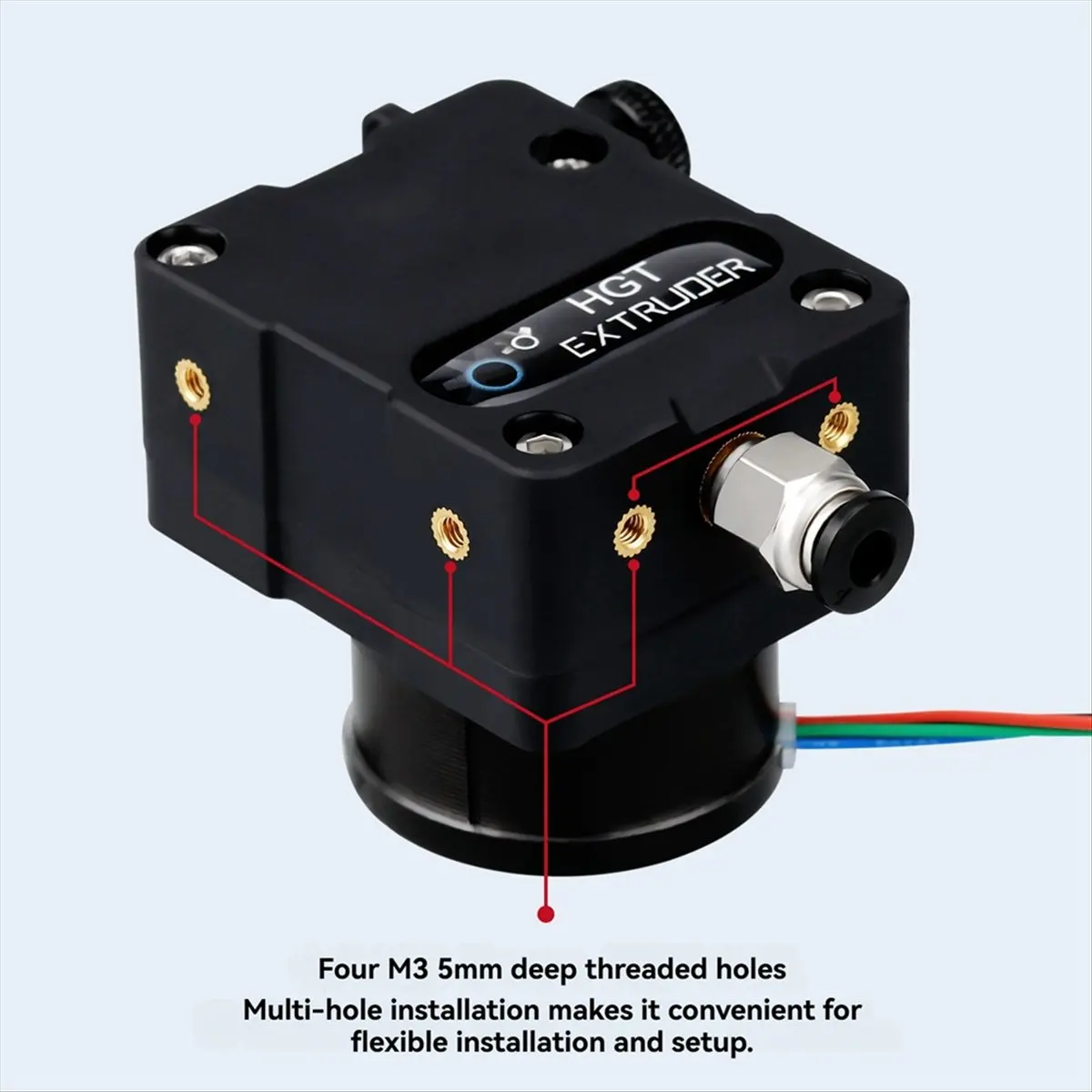 ترقية محرك HGT المتكامل ثلاثي الأبعاد ذو السرعة المنخفضة الطارد المطلي المزدوج والعتاد أجزاء الطابعة ثلاثية الأبعاد أ #5