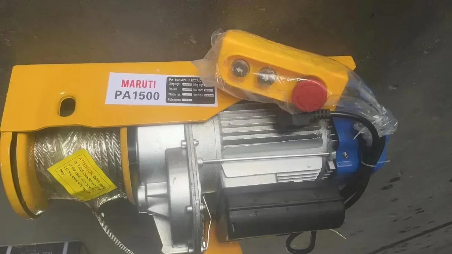 for Pa400 Pa800 Electric Wire Rope Hoist  1 Ton 1.2 Ton Small Wire Rope Mini Electric Hoist pa500 mini electric hoist winch