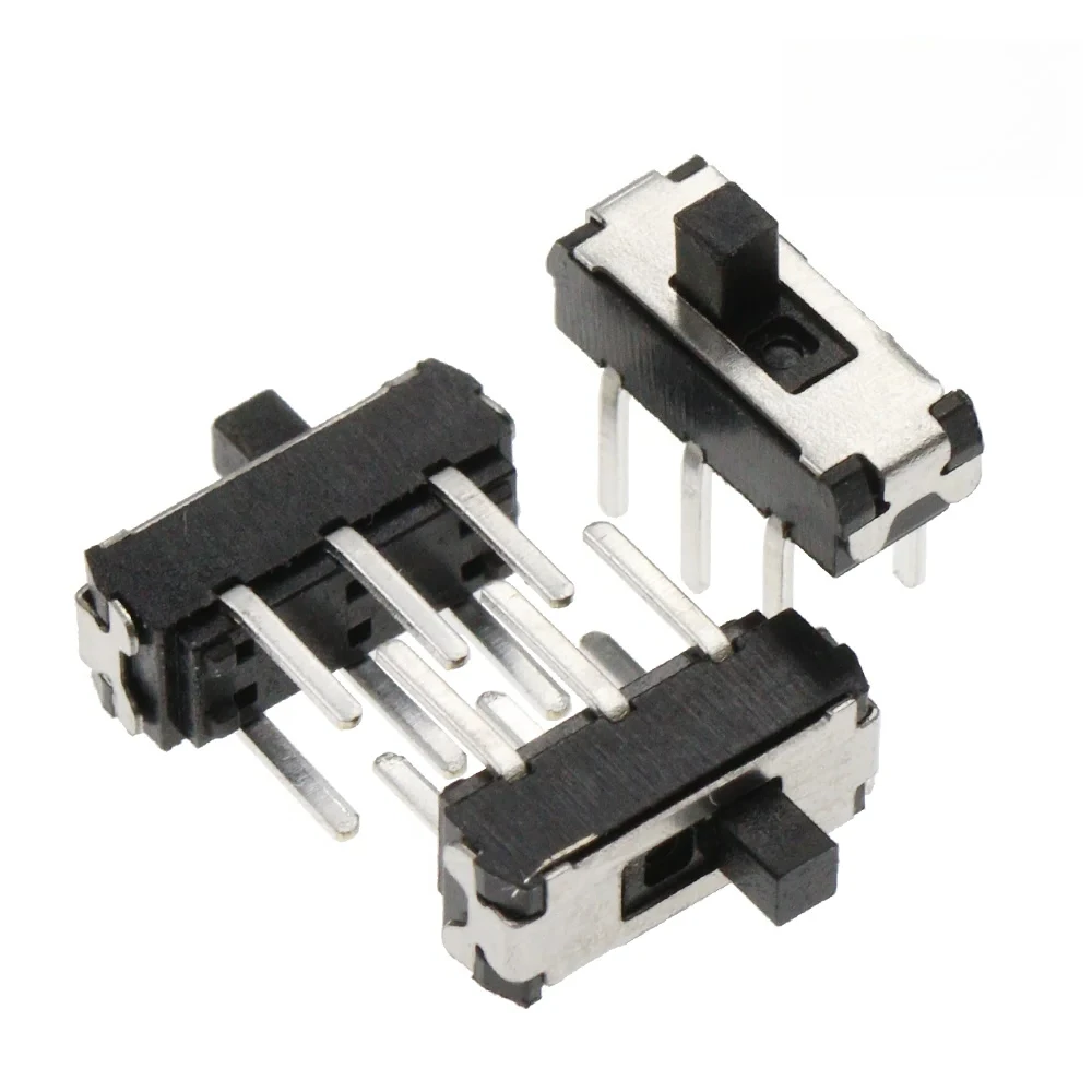 1000PCS MSS22D18 Mini DIP SMD Slide Switch 2P2T 6Pin Handle High 2MM 4MM Miniature Toggle Switch for DVD