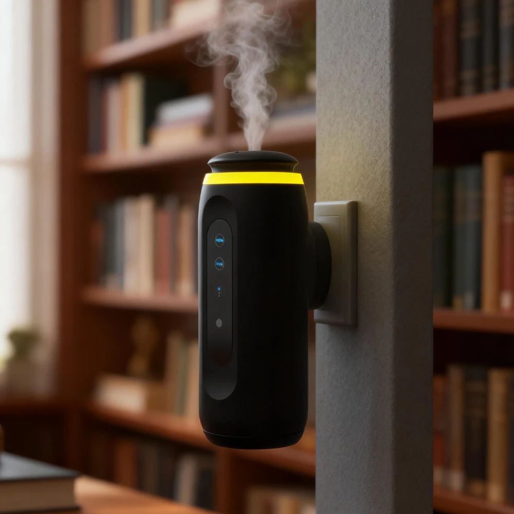 Wall Plug Essential Oil Diffuser Night Light Fragrance Diffuser Automatic Air Freshener Smart Bluetooth Machine 100mlBottle Home