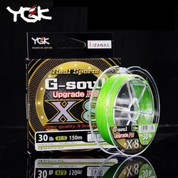 Oryginalny YGK G-SOUL X8 X8 żyłka wędkarska pleciona Super silny 8 nici Multifilament PE Line150m/200m japonia 14LB-60LB