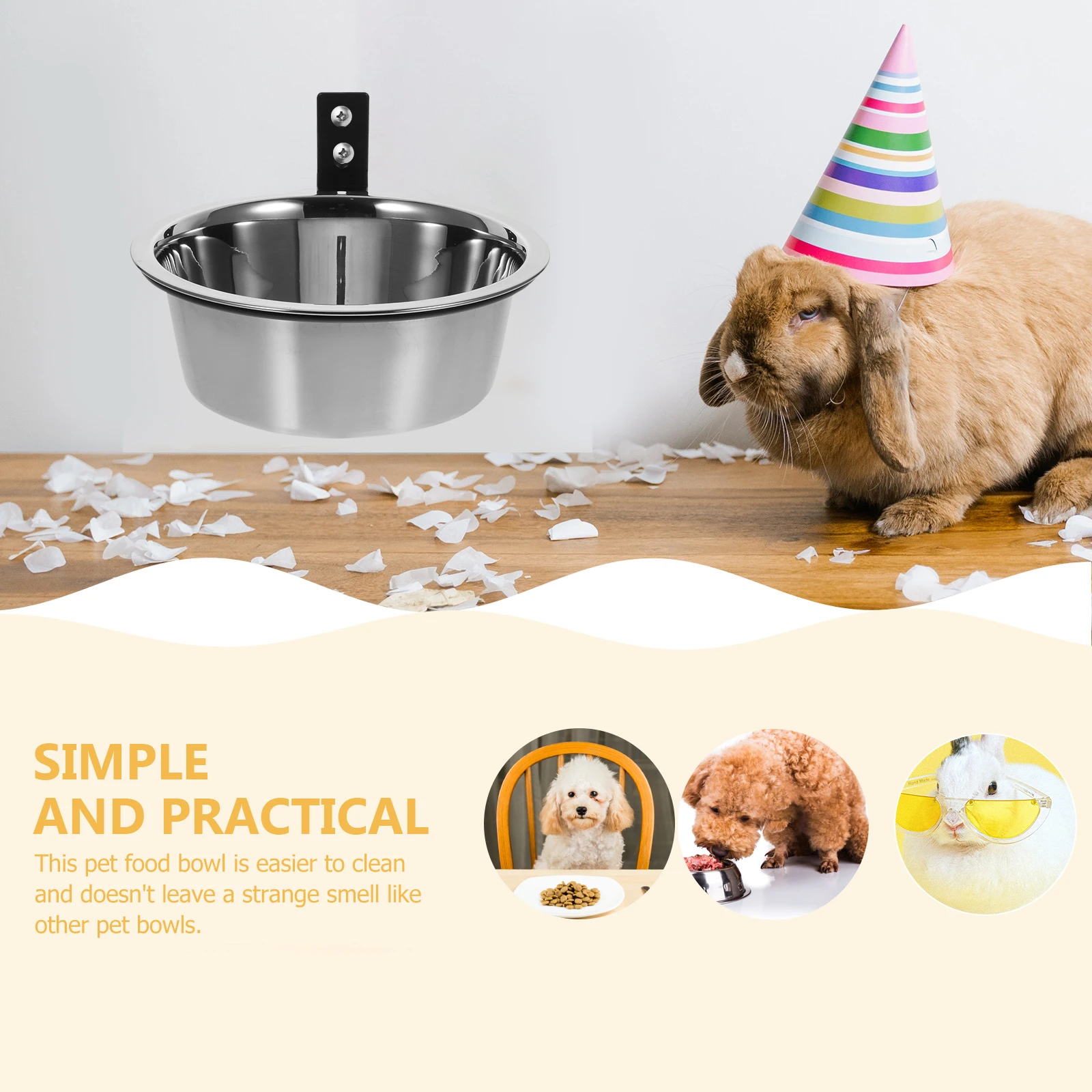 

Elevated Dog Bowl Water Food Raised for Dogs Stainless Steel Bowls Large Travel