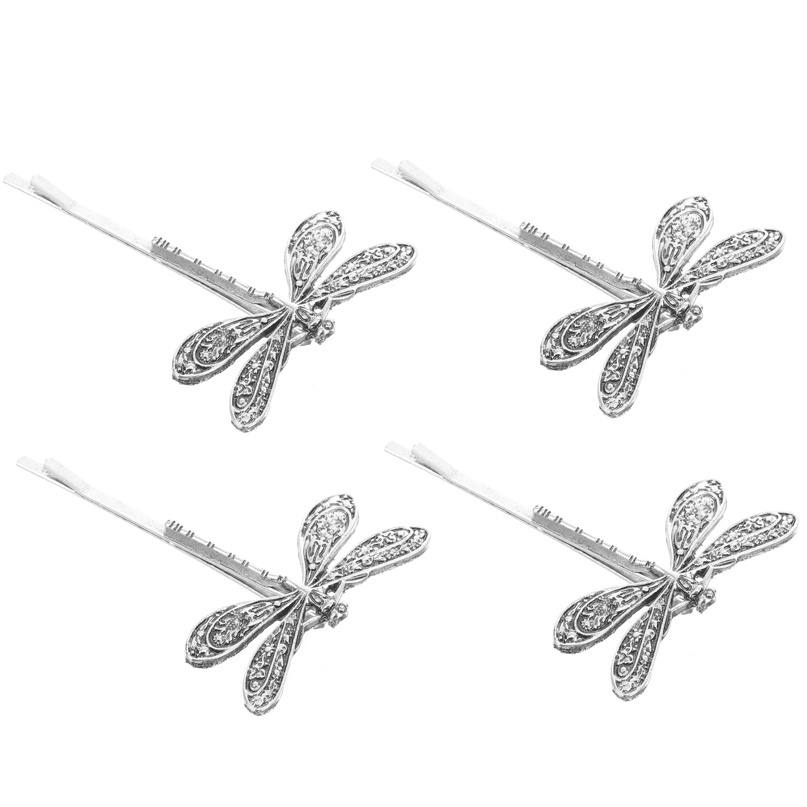 Clip Girls Dragonfly Hair Clips Decoration Barrette Accessory Rhinestone Bobby Pins