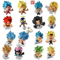 Bandai Japan Goku Gashapon Figure Anime Cute Dragon Ball Super Warrior Brolly Kawaii Figurine Gacha Capsule Toys Gift