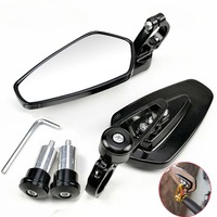 2pcs/set Universal Motorcycle Rearview Mirrors Motorbike 360 Degree Aluminum 7/8\