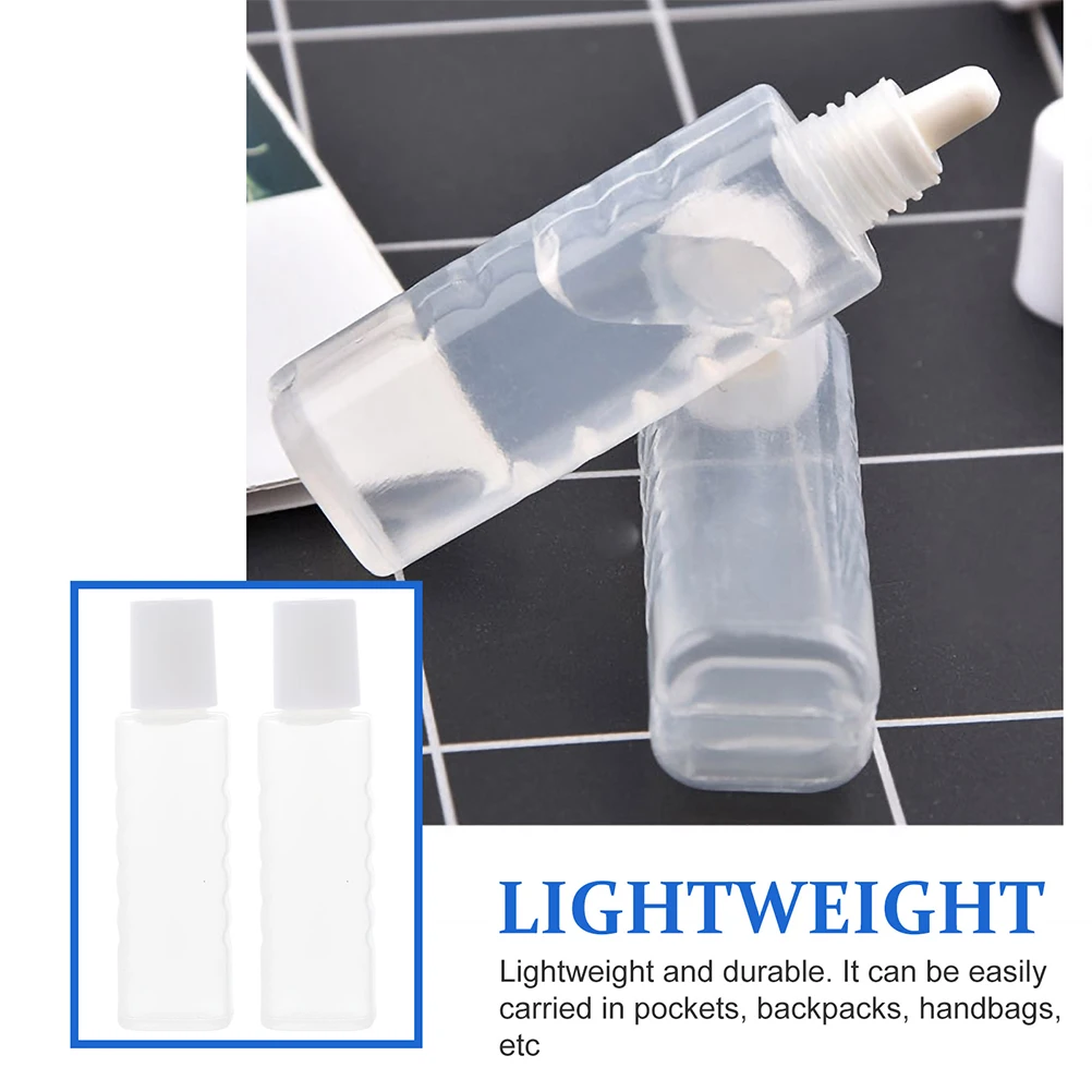 

30pcs Portable Mini Bottles Lightweight Durable Safe PP Material Travel Dropper Toiletries Mirror Box Accessories Small Empty