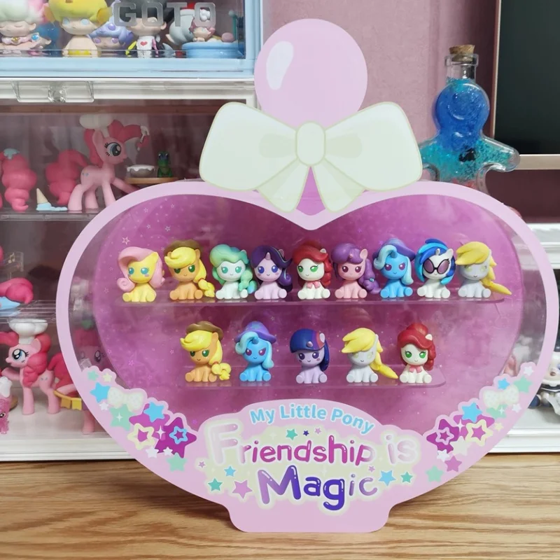 Genuine Mini Bean My Little Cartoon Pony Blind Box Magic Bottle Cute Movie Figures Desk Decor Trendy Toy Gift