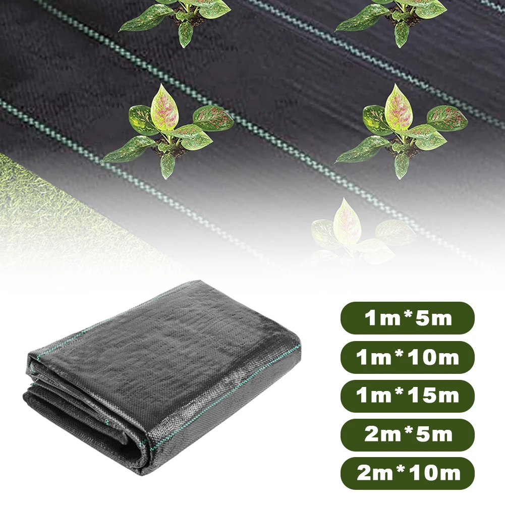 PP Woven Weed Control Fabric for Plant Anti Grass Agricultural Mulch Cloth Greenhouse Weeding Mat Water Permeable 1pc