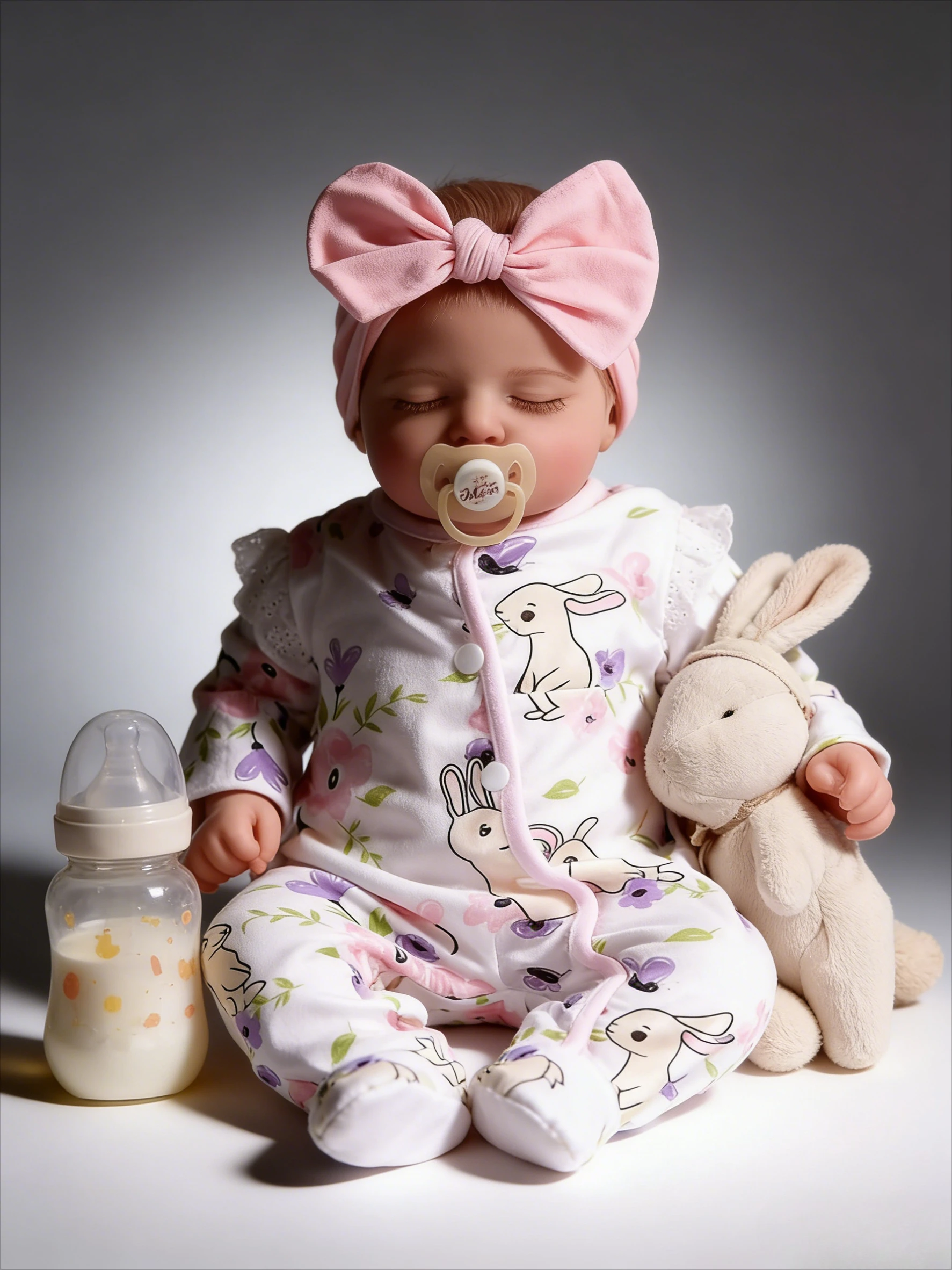 抱き心地の良い45cmの新生児ベビードール「ロザリー」 - 手描きの血管、柔らかい布製のボディのリボーンドール