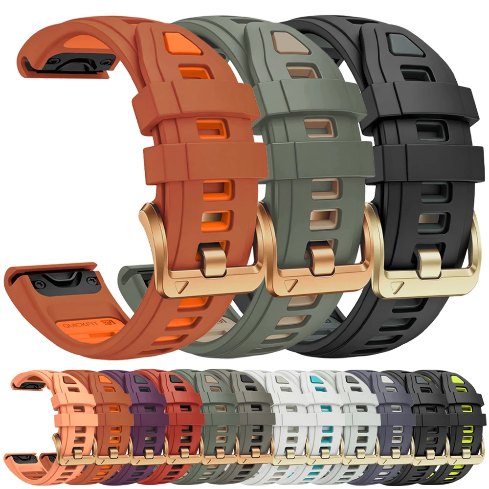 QuickFit Silicone 20mm Strap for Garmin Fenix 9 9Pro 8 43mm 7S 6S Pro Solar 5SPlus Watchband Approach S70/Epix Pro 42mm Bracelet