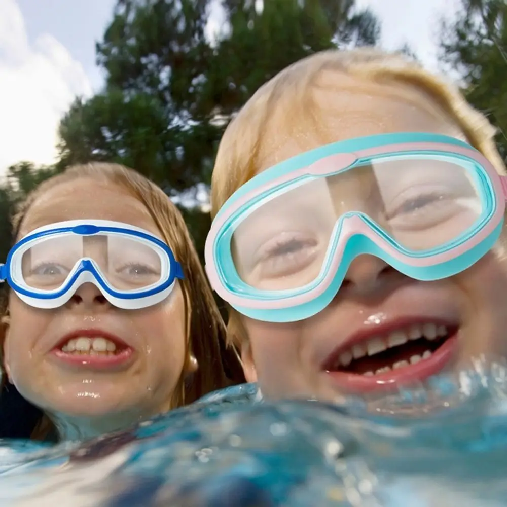 Useful Anti-fog Kids Swimming Goggles Wide View Big Frame Eyeglasses Unisex High Definition Children's Goggles