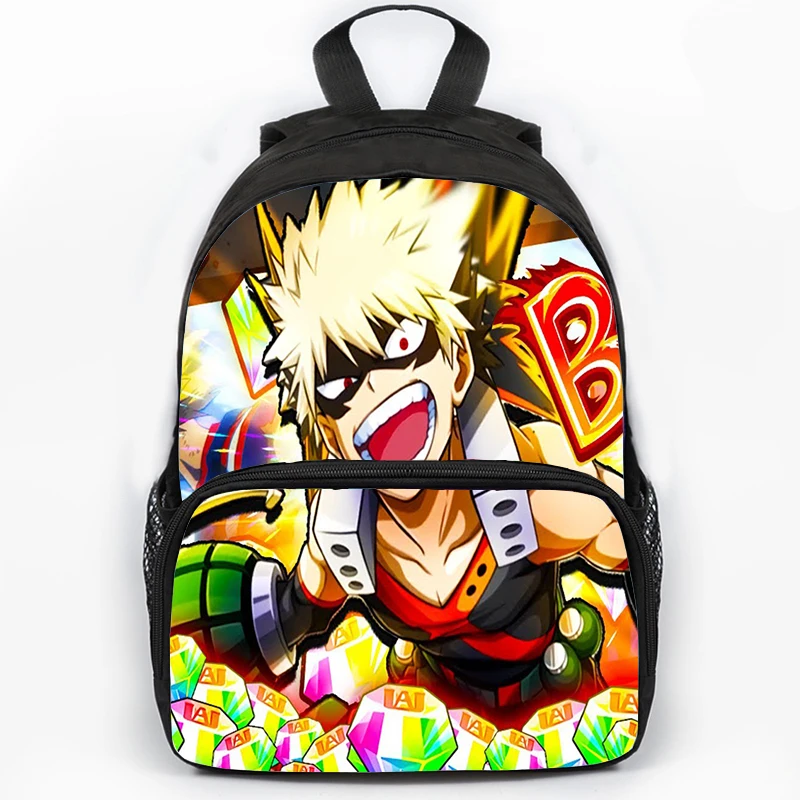 Sac à dos My ForeAcademia pour enfants, sac à dos de voyage Anime, sac à livres pour étudiants, sac à dos de dessin animé, Bakugou Deku