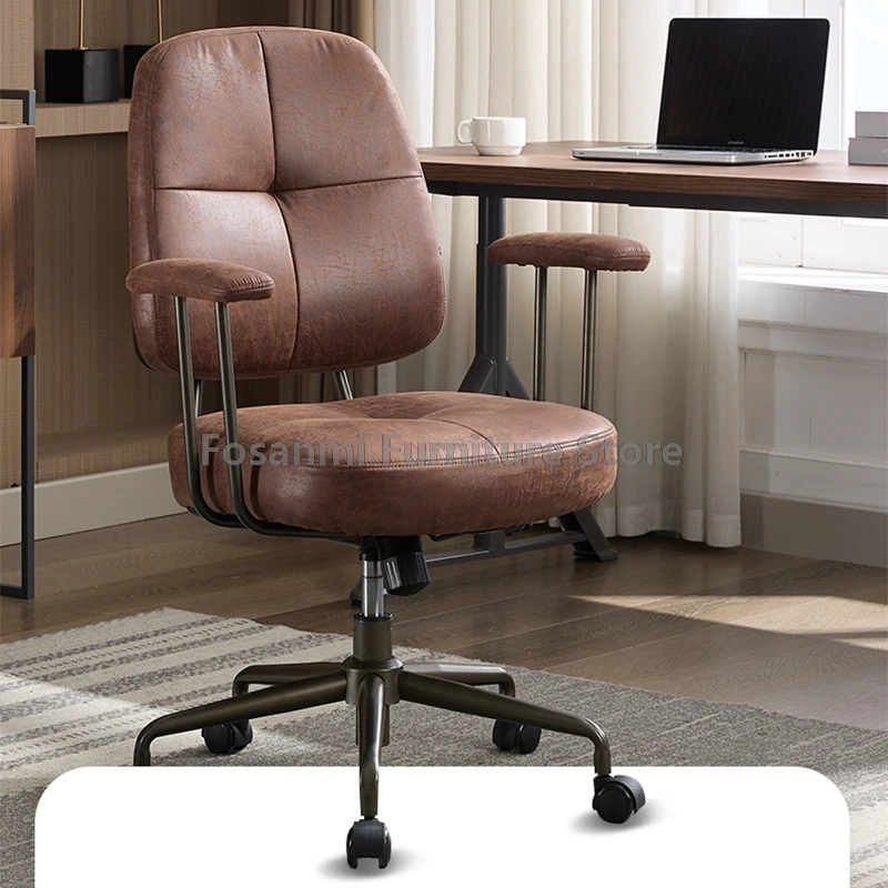 Комфортное игровое вращающееся кресло для домашнего обучения, регулируемые эргономичные офисные стулья с металлическим каркасом, прочное компьютерное кресло с откидной спинкой