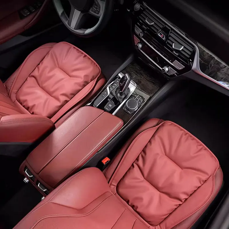 

Car Seat Cushion Luxury Leather Support Pad High Rebound Sponge Seat Cover For Porsche Macan Panamera Cayenne