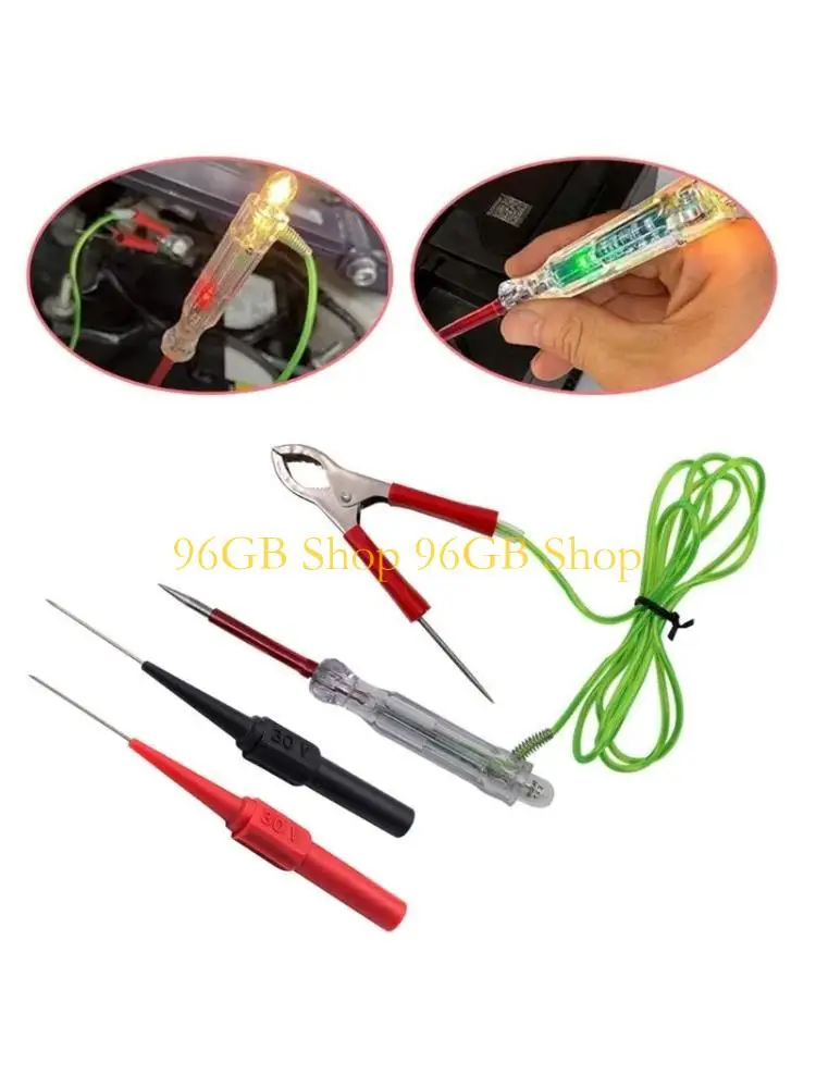 

96GB Digital Display Light Bulb Repair Tool Vehicle Circuit Tester with 96cm Cable