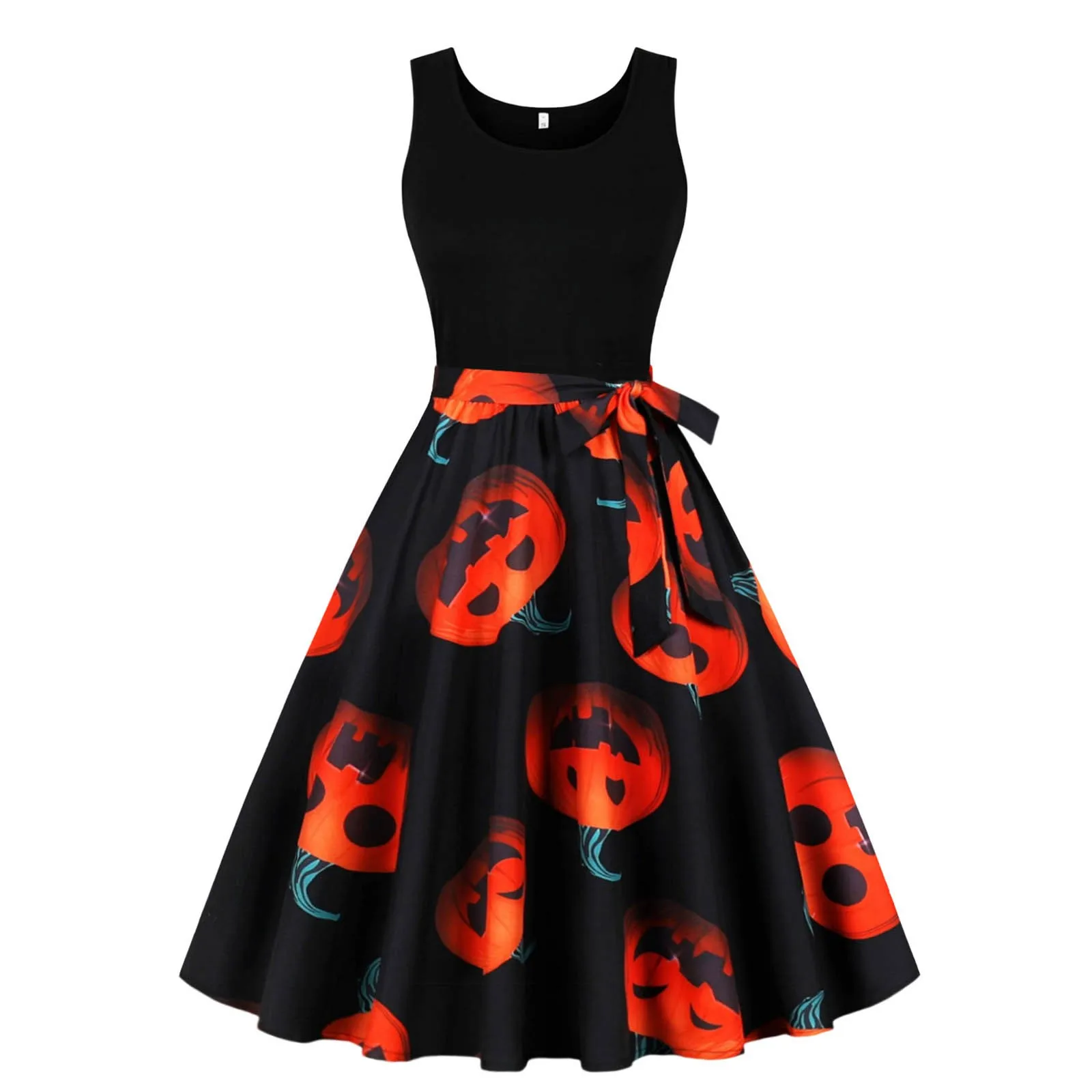 

Halloween Print Women Cosplay Dresses 2024 Sexy Lace Retro Gothic Costumes Sleeveless Party Dress Vestidos