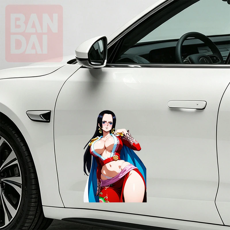 Car Stickers Japanese Anime Girl Vinyl Decal Waterproof Die Cut UV Resistant for Car Bumper Helmet Auto Decor 5