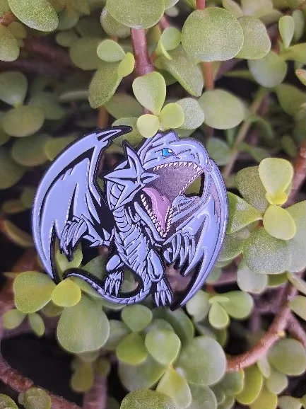 Anime Yu-Gi-Oh Blue-Eyes White Dragon Brooch Enamel Pin Anime Game Peripheral Badges Lapel Backpacks Jewelry Accessories Gift