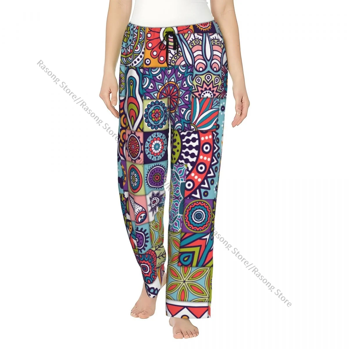 

Ethnic Mandala Style Women Sleep Pants for Winter Nights