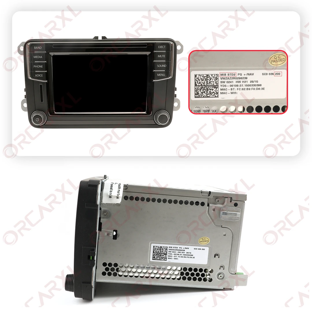 New Touch Screen 6.5 inch 40 Pins Screen TDO-WVGA0633F00045 For VW MIB STD2 200 682 Car Multimedia Player Navigation